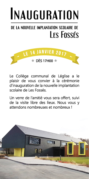 inauguration ecole leglise