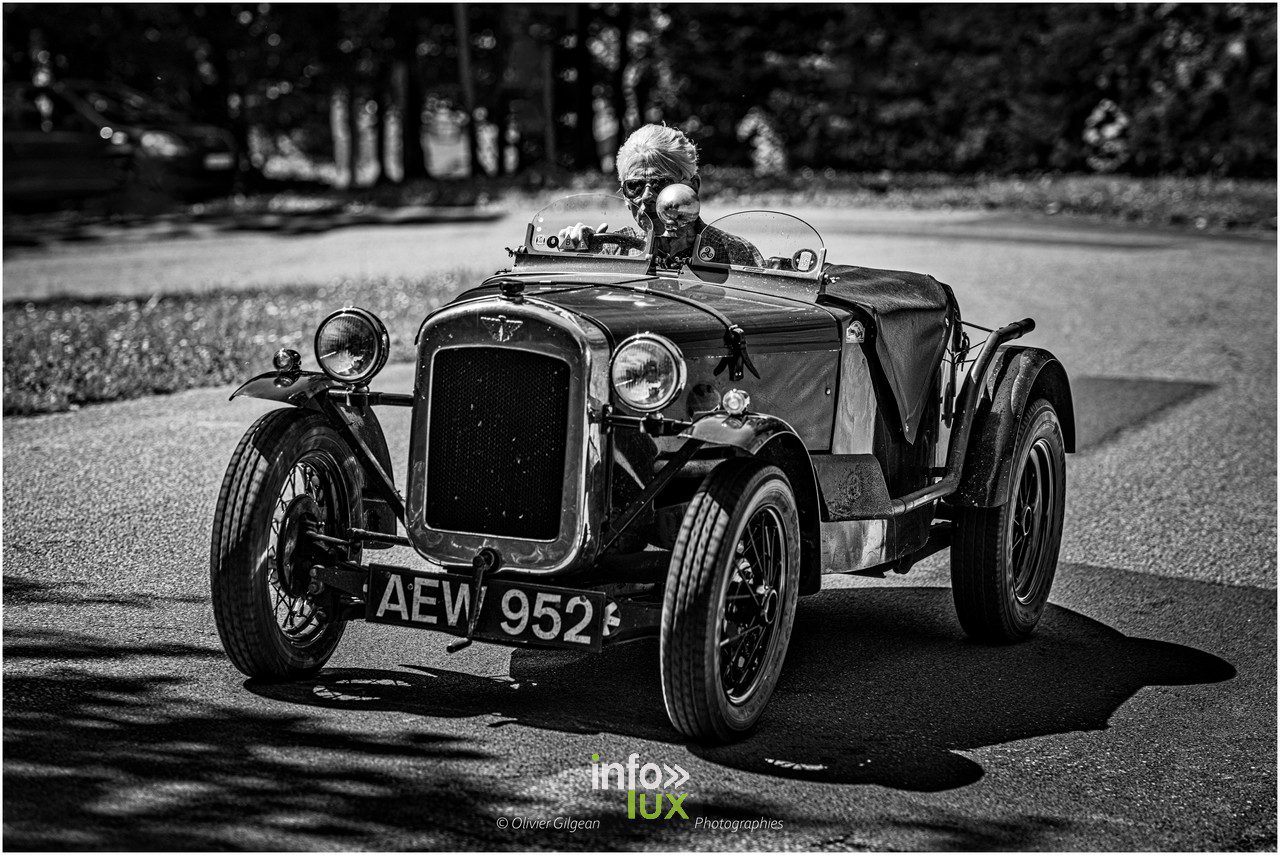 Course historique automobile Belgique téléobjectif 300-400mm mouvement filé — exemple télé long info-lux