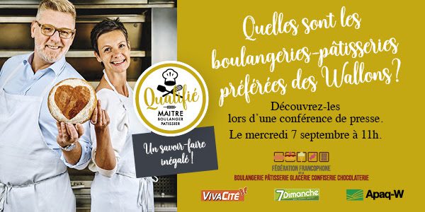 Les 100 boulangeries-Pâtisseries préférées des wallons