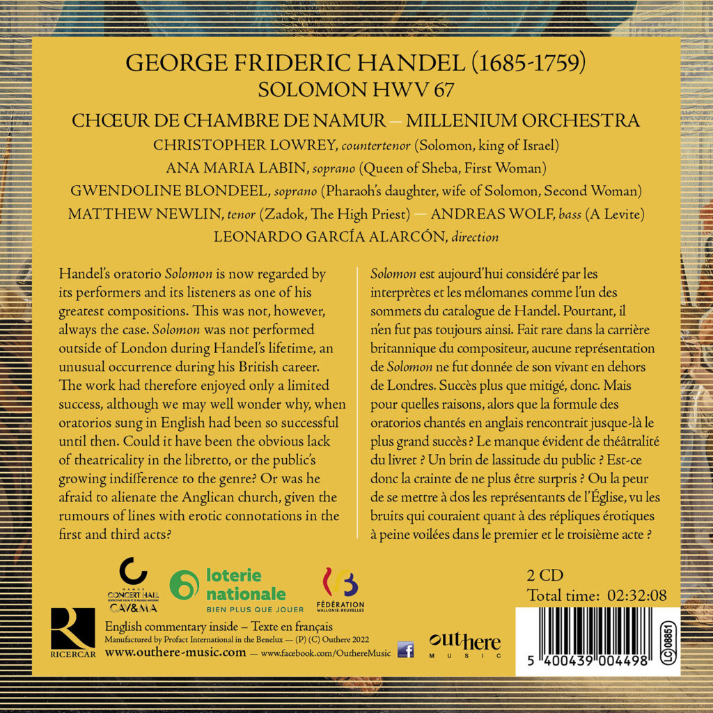 sortie CD Namur Solomon Handel