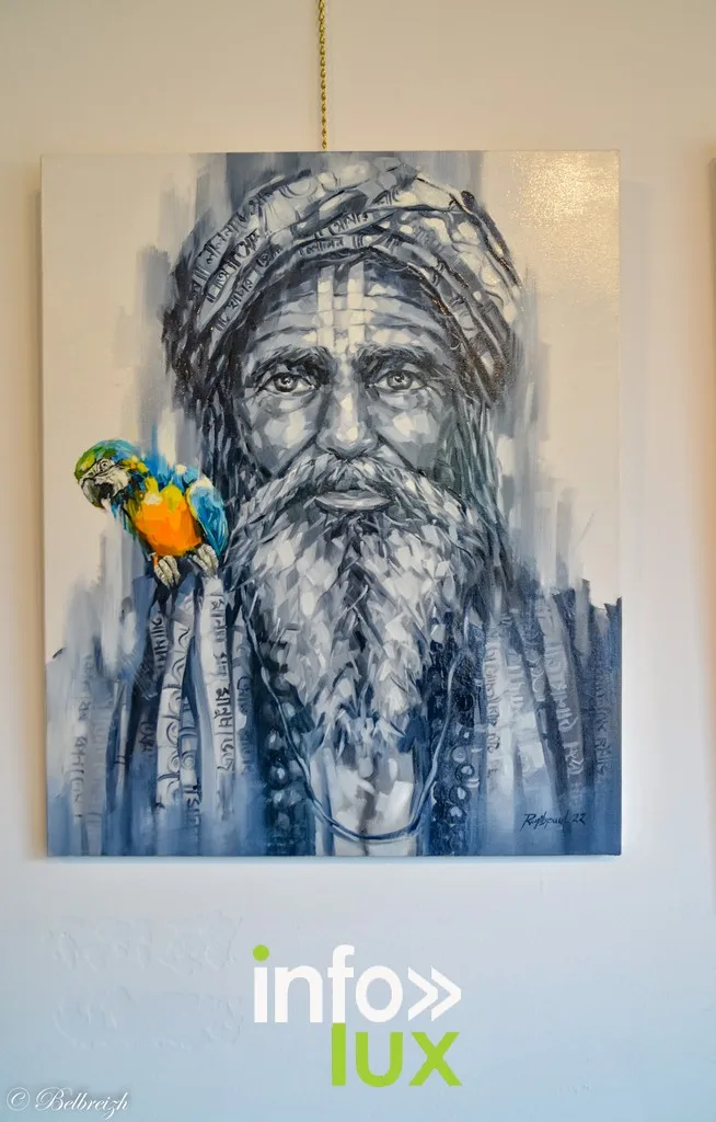 peinture expo radadesh au château de la petite somme à Durbuy