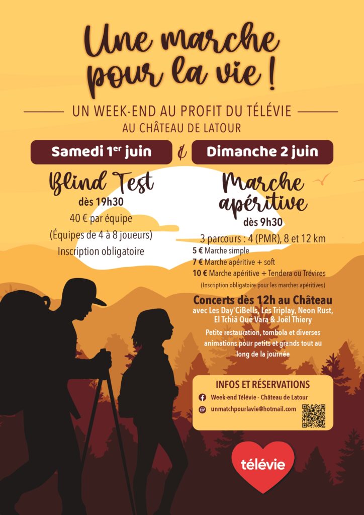 Week-end Télévie au Château de Latour : Un Match Pour La Vie vous accueille !