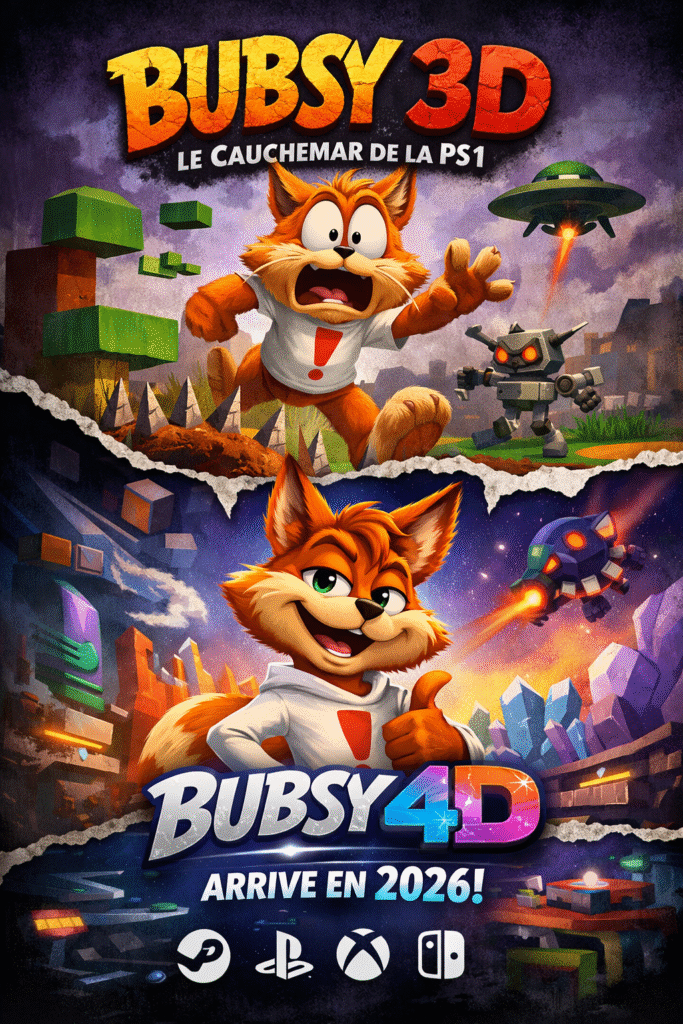 Gaming > Actualités > Bubsy 4D