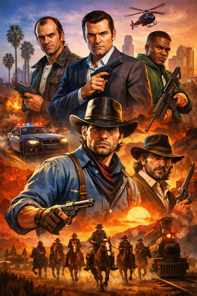 Gaming > théories > Red Dead 2 X GTA 5