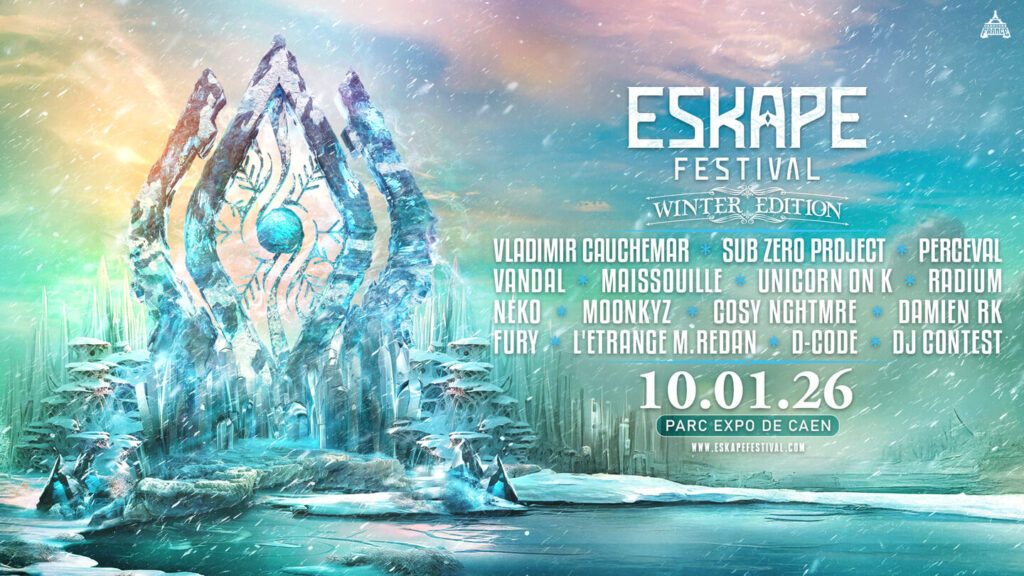 AGENDA CLUBBING - JANVIER 2026 - ESKAPE FESTIVAL WINTER EDITION - CAEN - FRANCE