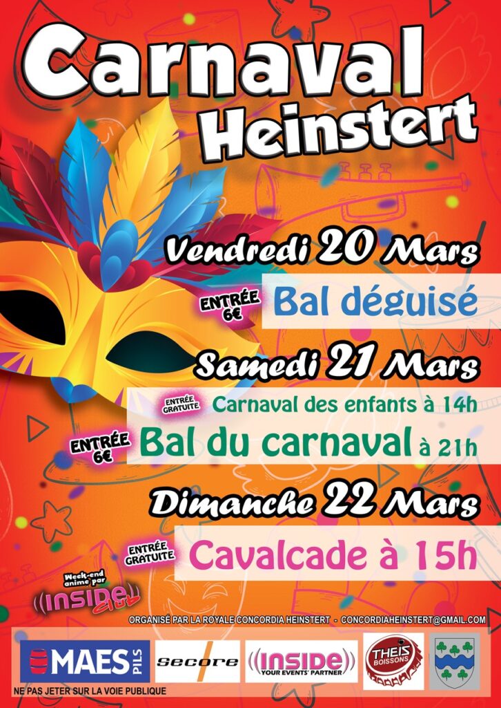 Heinstert > Carnaval 2026 > Programme