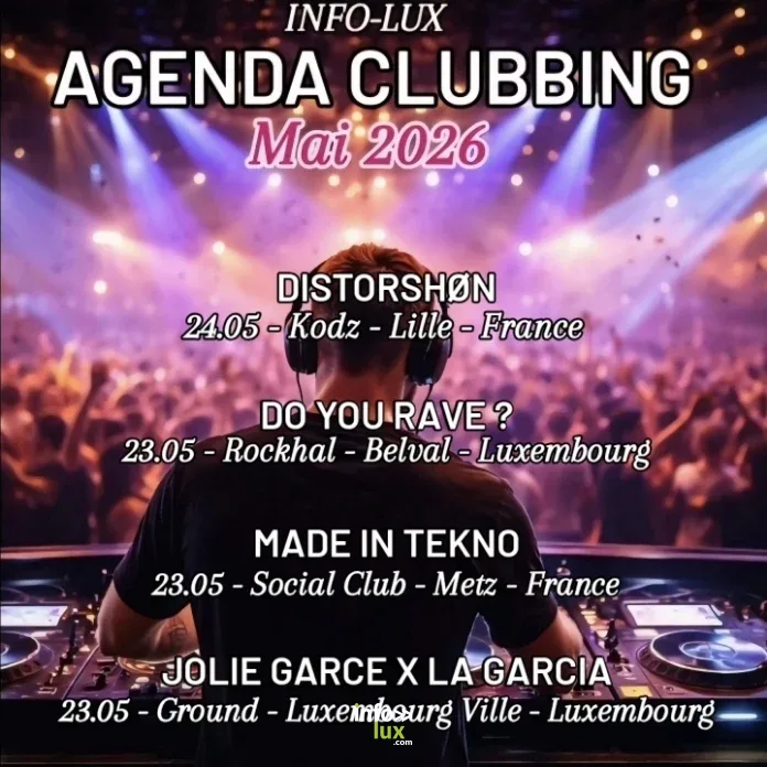 AGENDA CLUBBING MAI 2026 (3/4)