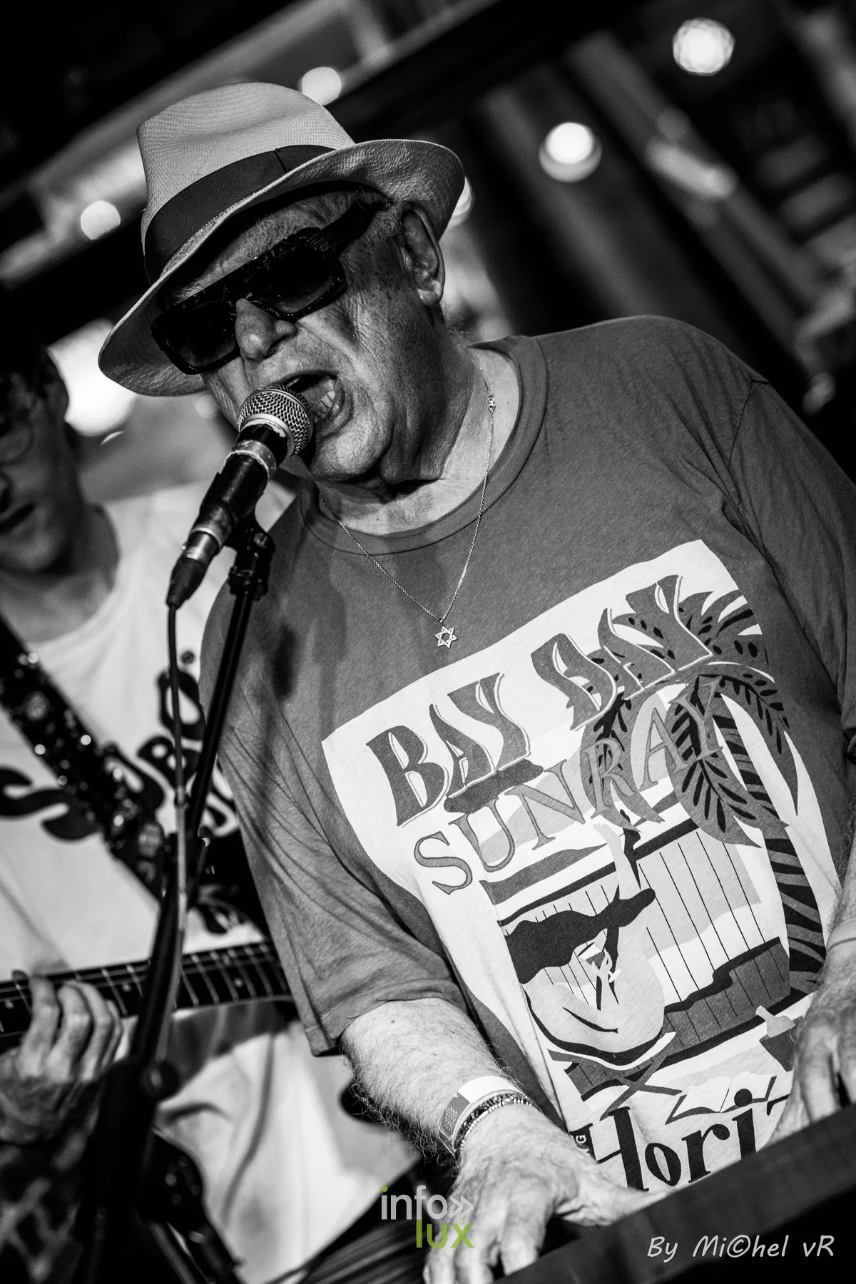 Boogie Boy en concert au Café Bizon — Brussels Jazz Weekend 2026 Day Two, photo 2 par Michel van Rhijn (noir et blanc)
