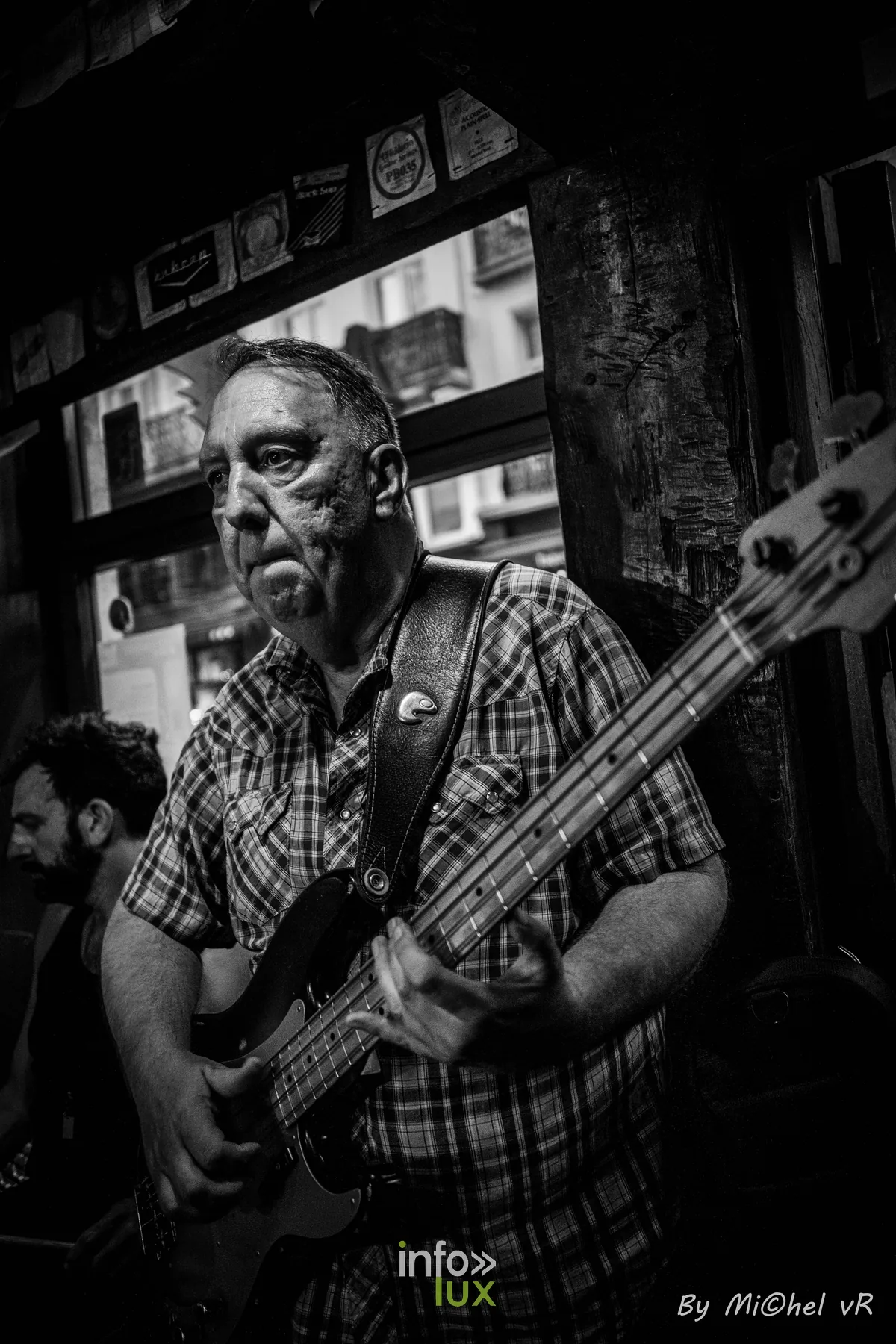 Boogie Boy en concert au Café Bizon — Brussels Jazz Weekend 2026 Day Two, photo 11 par Michel van Rhijn (noir et blanc)