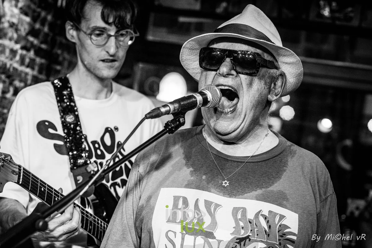 Boogie Boy en concert au Café Bizon — Brussels Jazz Weekend 2026 Day Two, photo 27 par Michel van Rhijn (noir et blanc)