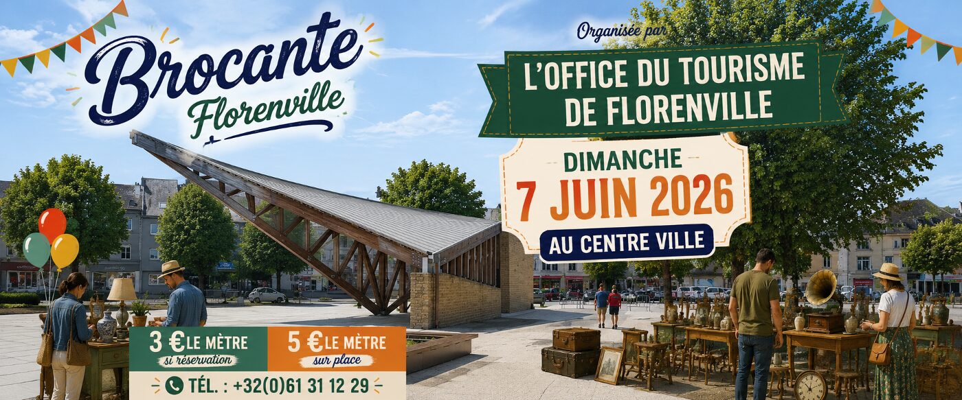 Affiche officielle Brocante centre ville 2026