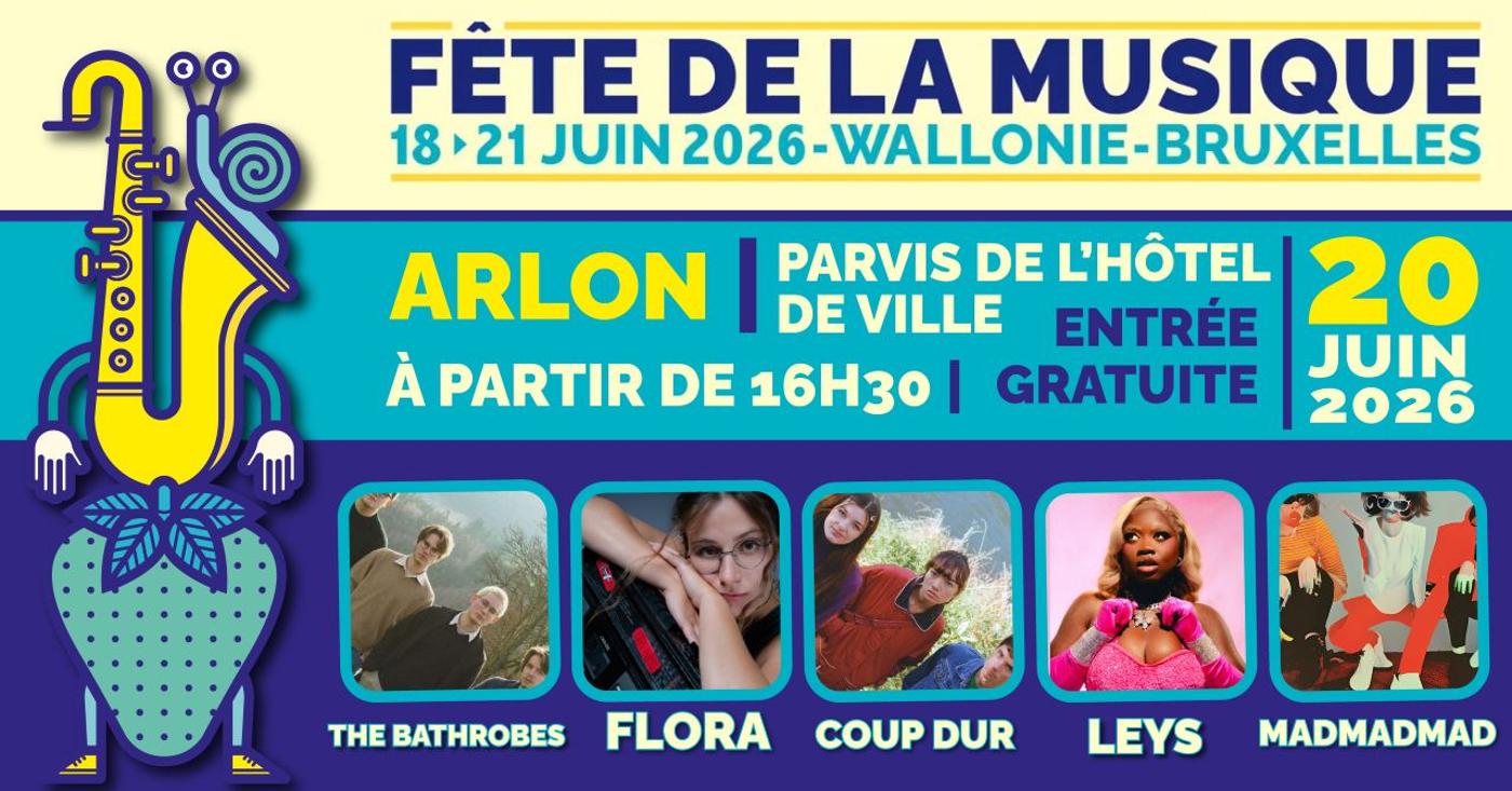 Affiche officielle Fête de la Musique 2026 — Arlon