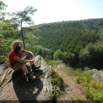 La Semois sauvage au pied de la roche de la Bohanan, près d'Azy