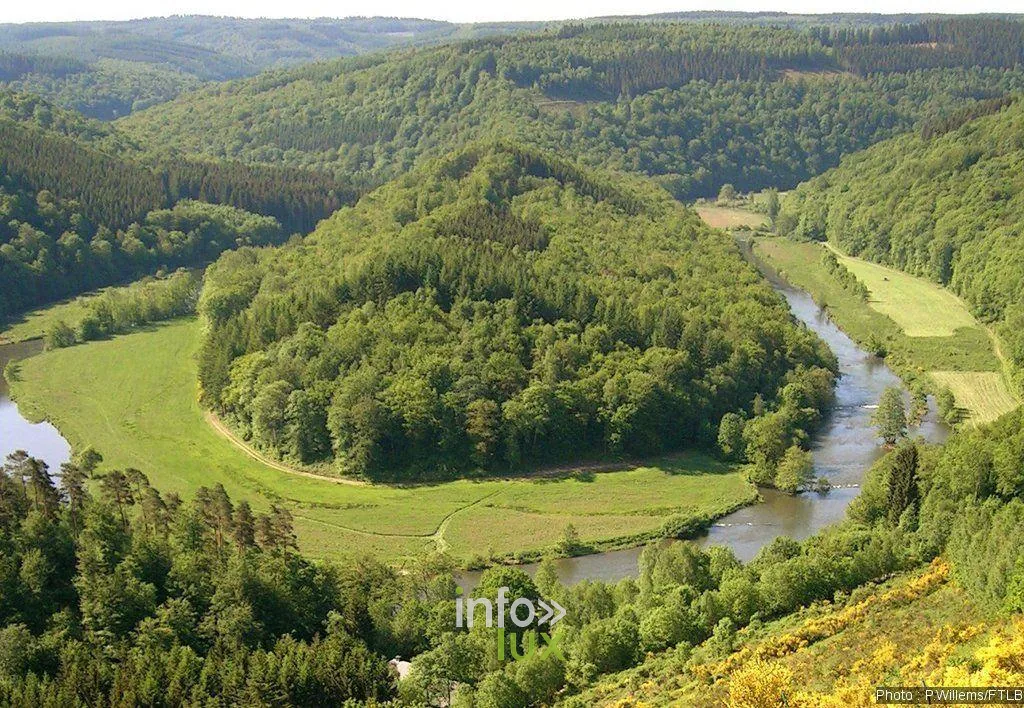 La boucle de la Semois vue du Tombeau du Géant à Botassart (Bouillon)