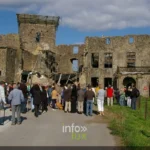 Ruines du château fort et ferme-château d'Autelbas à Arlon, province de Luxembourg